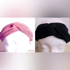 Two Accordion Style Headbands. Super cute. New. Soft material.